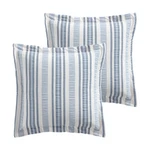 Seaside Stripes Euro Sham Set Of 2 - Levtex Home. Fixed Price $44.99.