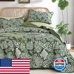 Wongs Bedding Botanical Quilt Set Queen Size Green Bedspread 2 Pieces. Fixed Price $48.16.
