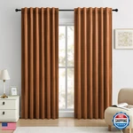 Dreaming Casa 100 Blackout Curtains 84 Inches Long Amber Golden Velvet Room. Fixed Price $34.78.
