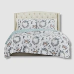 Southshore Fine Linens White Happy Holidays Reversible 2-PC. Quilt Set, Twin/txl. Fixed Price $27.00.