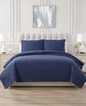 Seventh Studio Seashell Quilted 2-PIECE Set Dark Navy Twin Please Read. Fixed Price $27.95.