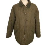 Lauren Ralph Jacket Women Large Loden Green Quilt Corduroy Barncore Chore. Fixed Price $33.97.