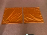 Rythome New Throw Pillow Covers 18" Set Of 2 Velvet Cushion Cases Brave Orange. Fixed Price $19.99.