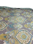 Mudhut Reversible Quilt Teal King With Two Shams 101 X97. Fixed Price $60.00.