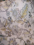 Bee & Willlow Terra Rosa Floral King Quilt, 2 Shams White, Gray, Yellow. Fixed Price $79.99.