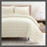 Lush Cor 3PC Full/queen Cloud Gauze Quilt Set White: Oeko-tex. Fixed Price $30.99.