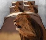 Loyal Mighty Lion 3D Printing Duvet Quilt Doona Covers Pillow Case Bedding Sets. Fixed Price $185.63.