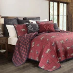 Woodland Wildlife Plaid Country Cottage Reversible Full/queen 3 Pc Quilt Bed Set. Fixed Price $239.00.