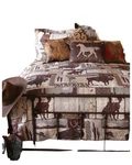Carstens Home Wrangler Vintage Cowboy Queen Quilt Set 3-PIECE Grey. Fixed Price $98.16.