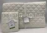 Pottery Barn Belgian Flax Linen Diamond Twin Quilt Standard Sham Ivory #T1102. Fixed Price $237.57.