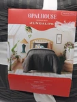 Opalhouse Twin/twin Xl Geo Quilt And Sham Dark Gray. Fixed Price $24.95.