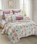 Quilt Set 3-PIECE Botanical Rush Print Full/queen -virah Bella Collection -new. Fixed Price $55.99.