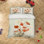 3D Poppy Vintage Flora Quilt Cover Bedding Sets Pillowcases Queen. Fixed Price $86.07.