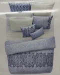 Sky Exclusive Zoe Blue White 3 Piece King Size Floral Reversible Quilt Set New. Fixed Price $99.95.