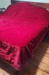 Jcpenney Fashion Manor Velvet Full Bedspread Embroidered Solid. Fixed Price $125.00.