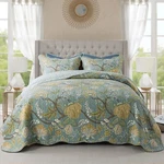 Newlake Cotton Bedspread Quilt Sets-reversible Patchwork Coverlet Set, Green .... Fixed Price $59.33.