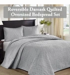 Madison Park Piece Bedspread Set, King, Gray & Shams MP13-2990. Fixed Price $64.50.