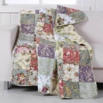 Greenland Home Fashions Quilted Cotton Throw Blankets Machine Washable 60 In.. Fixed Price $58.84.