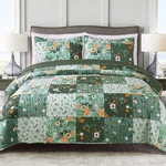 Exclusivo Mezcla Reversible Boho Quilts King (96"X104"), Patchwork Green. Fixed Price $65.58.