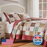 Greenland Home Fashions Oxford 100 Cotton Quilt Set 3-PIECE. Fixed Price $99.60.