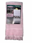 Charles Craft Maxton Light Pink Velour Guest Towel Cotton 14COUNT 12 X19.5 New. Fixed Price $9.99.