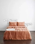 Threads Bedding Set French Flax Linen Full $470 Hazelnut. Fixed Price $199.99.