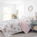 Laura Ashley - Twin Quilt Set, Soft Cotton Bedding With Reversible Design, Light. Fixed Price $96.73.