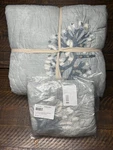 Pottery Barn Coral Reef Embroidered Quilt Queen Beach Blue Pre & New Std Sham. Fixed Price $185.00.