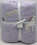 Pottery Barn Kids Rainbow Unicorn Twin Quilt Lavender Multi. Fixed Price $106.90.