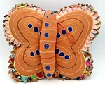 Astral Collections Butterfly Chicken Stuffed Pillow 100% Cotton Kapok. Fixed Price $182.00.