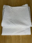 Kate Spade New York Pillow Case Sham X2 White Textured Quilted Cotton Bedding. Fixed Price $24.99.