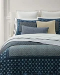 Ralph Lauren Beckett Diamond-stitched Cotton Quilt Full/queen 90"X92" Indigo Blu. Fixed Price $180.00.