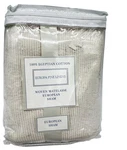 New Europa Fine Lines Natural Ribbed Woven Matelasse European Sham Beige Cotton. Fixed Price $31.99.