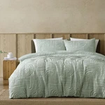 Ardor Kiewa Dusty Sage Textured Jacquard Aztec Quilt Cover Set. Fixed Price $72.42.