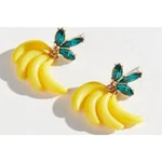 Urban Outfitters Rhinestone Banana Statement Earrings Nwt 38 Yellow. Fixed Price $12.96.