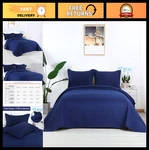 Oversized King Quilt Set 128X120 Reversible Lightweight Bedspread Summer Comfort. Fixed Price $87.99.