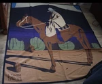 Pendleton Artist Collection Horse Wool Blanket Logan Maxwell Hagege Usa New 72". Fixed Price $1500.00.