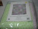 Always Home Blocks Queen Quilt And Shams 3 Pieces Set Circles - Pastel Color Nip. Fixed Price $98.00.
