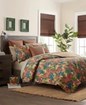 Patricia Nash Watercolor Butterfly Quit And Sham 3 Piece Bedding Set Multicolor. Fixed Price $170.00.