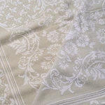 Lamont Home Heavy Woven Bedspread Coverlet Floral 102" X 120" Queen Fringe. Fixed Price $32.20.