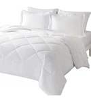 Enviohome 7 Piece Comforter Set With Sheets & Pillowcases, Queen, White, New. Fixed Price $69.95.