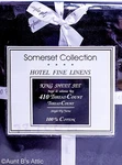 Bed Linins Somerset Collection Black 410 100% Indian Cotton Piece King. Fixed Price $65.00.