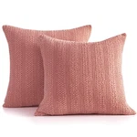 18X18 Throw Pillow Covers Set Of 2 Boho Decorative Shams Stone Washed .... Fixed Price $37.58.