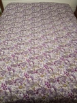 Vera Bradley 3-PIECE Purple Printed Microfiber Lightweight Quilt Set, Full/queen. Fixed Price $59.00.