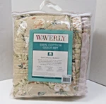 Waverly Mudan Taupe Brown Floral Piece Cotton Quilt Set 81806664375 Twin. Fixed Price $99.99.