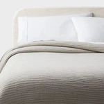 King Matelasse Gauze Quilt Light Gray - Threshold. Fixed Price $33.99.