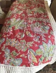 Pottery Barn Floral Palampore Quilt Set Dusty Red Queen 2 Std Shams 3PC Rare. Fixed Price $49.00.