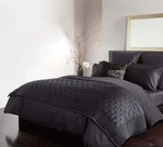 New Donna Karan The Essentials Silky Quilt Throw Blanket Black 50"X70". Fixed Price $129.99.
