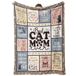 Steadstyle Cat Mom Gifts - Best Ever Blanket For 60"X50", Multicolor. Fixed Price $31.70.