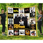 Pulp Fiction Quilts, Bad Mother F***ker Blanket, John Travolta. Fixed Price $69.95.